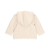 Beige omkeerbaar jasje met leeuwtjes - Reversible cardigan vanilla melee